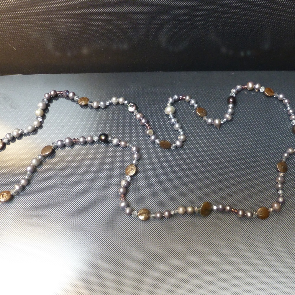 PEARLS for 2026 DRESSY TUXEDO PEARLS 46 INCHES NECKLACE MULTI COLORS SALE